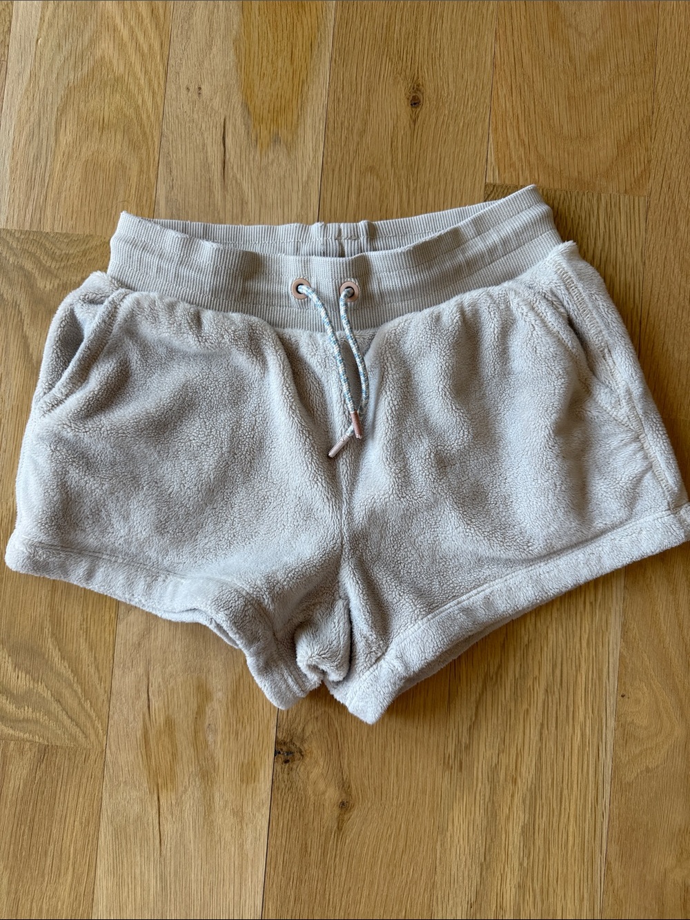 Athleta Girl Feelin Great Fleece Gray Shorts
